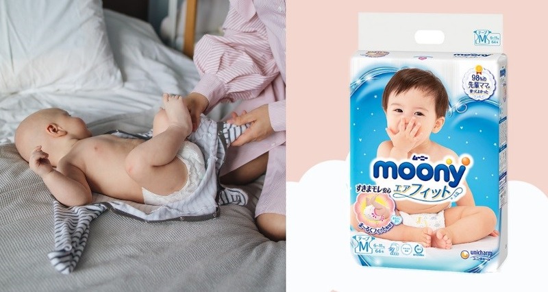 Review bỉm dùng ban đêm cho bé - Tã bỉm Moony